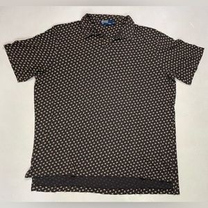 Polo Ralph Lauren All Over Print Polo Shirt Men XXL Multicolor Short SLeeve